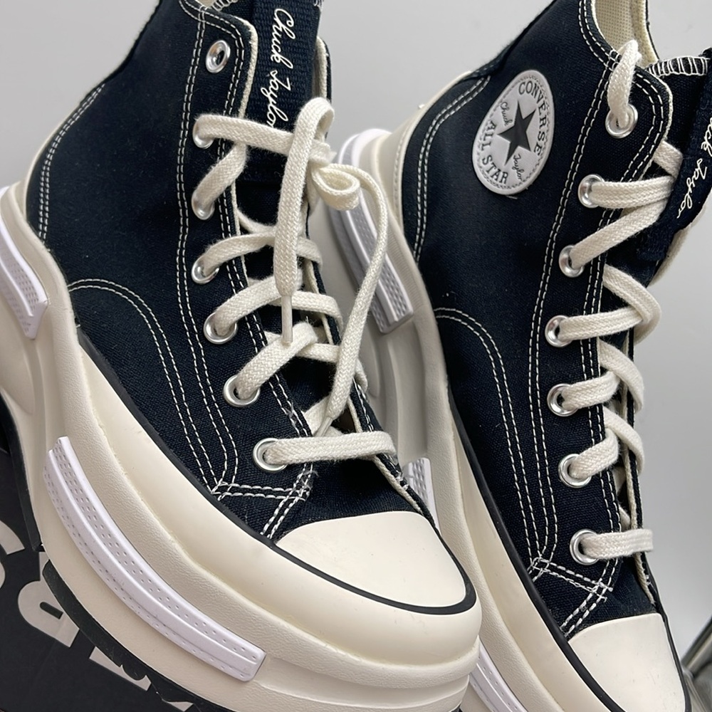 Converse WMNS RUN STAR LEGACY CX HI BLACK/EGRET/WHITE A00869C Platforms Sneakers - Picture 6 of 16